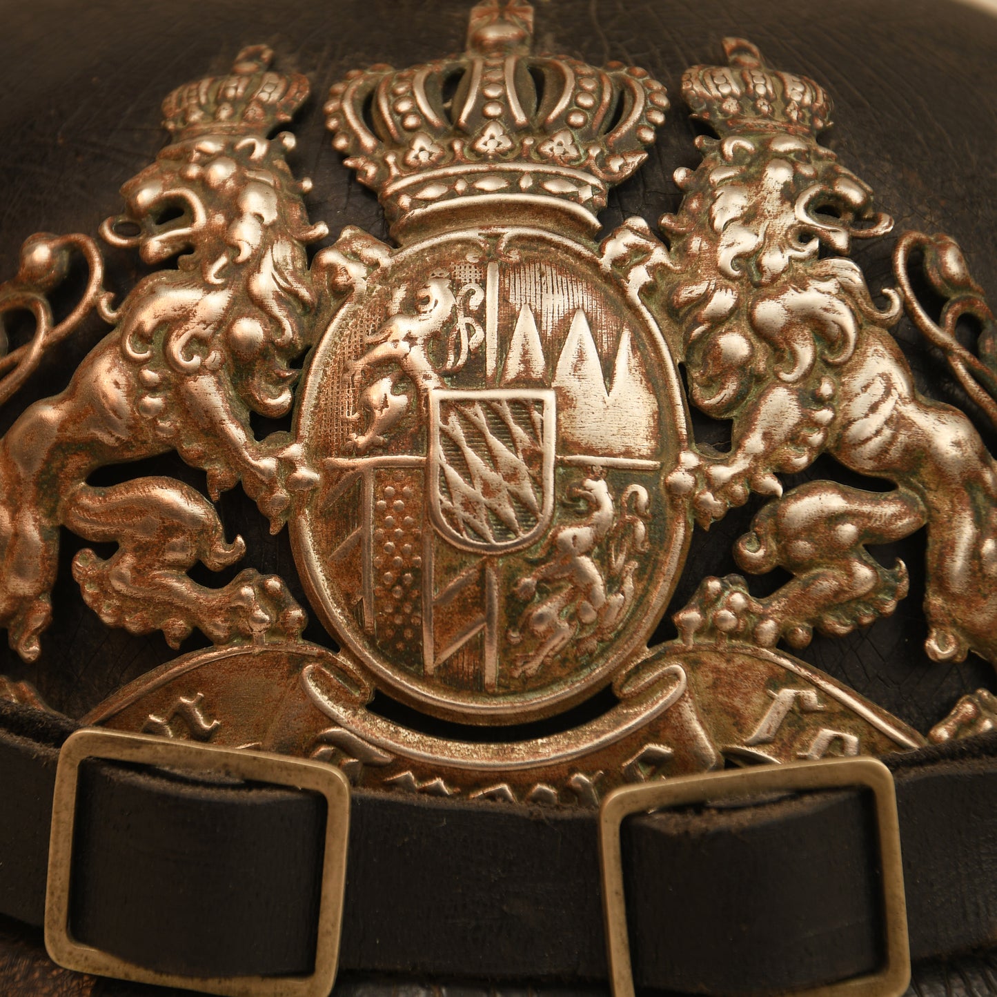 German WWI Bavarian Pioneer Battalion Pickelhaube & Cover