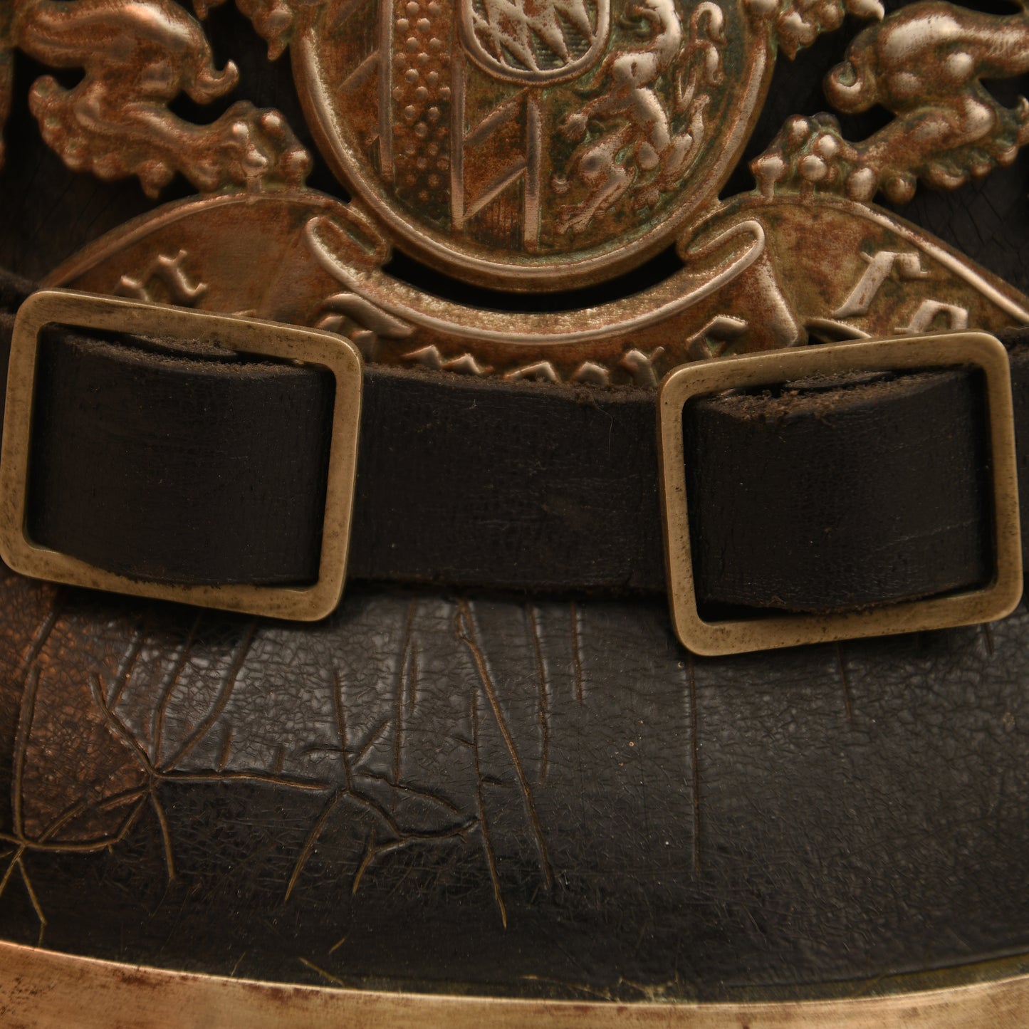 German WWI Bavarian Pioneer Battalion Pickelhaube & Cover