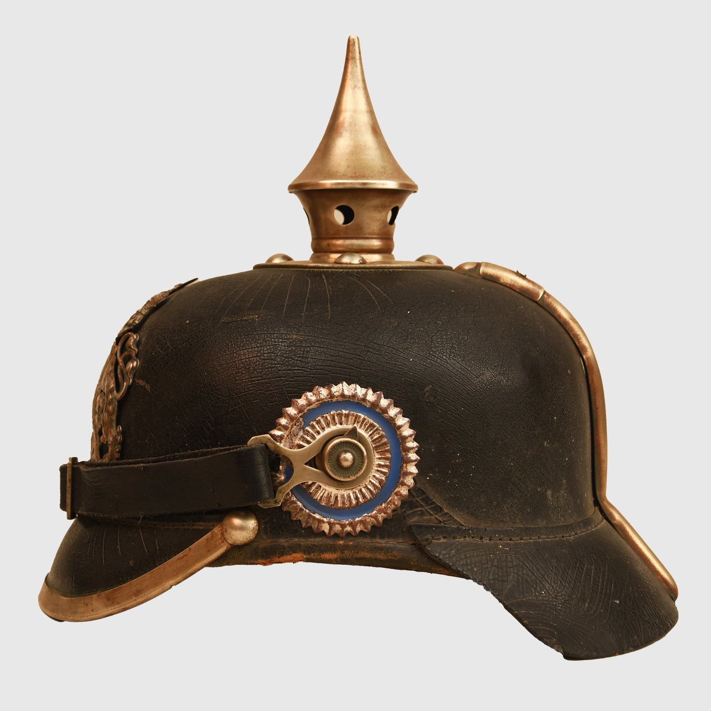 German WWI Bavarian Pioneer Battalion Pickelhaube & Cover