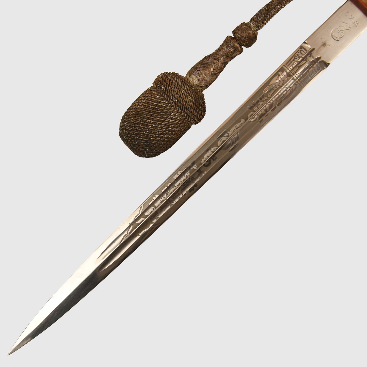 German WWII Kriegsmarine Officers Display Piece with Hammered Scabbard