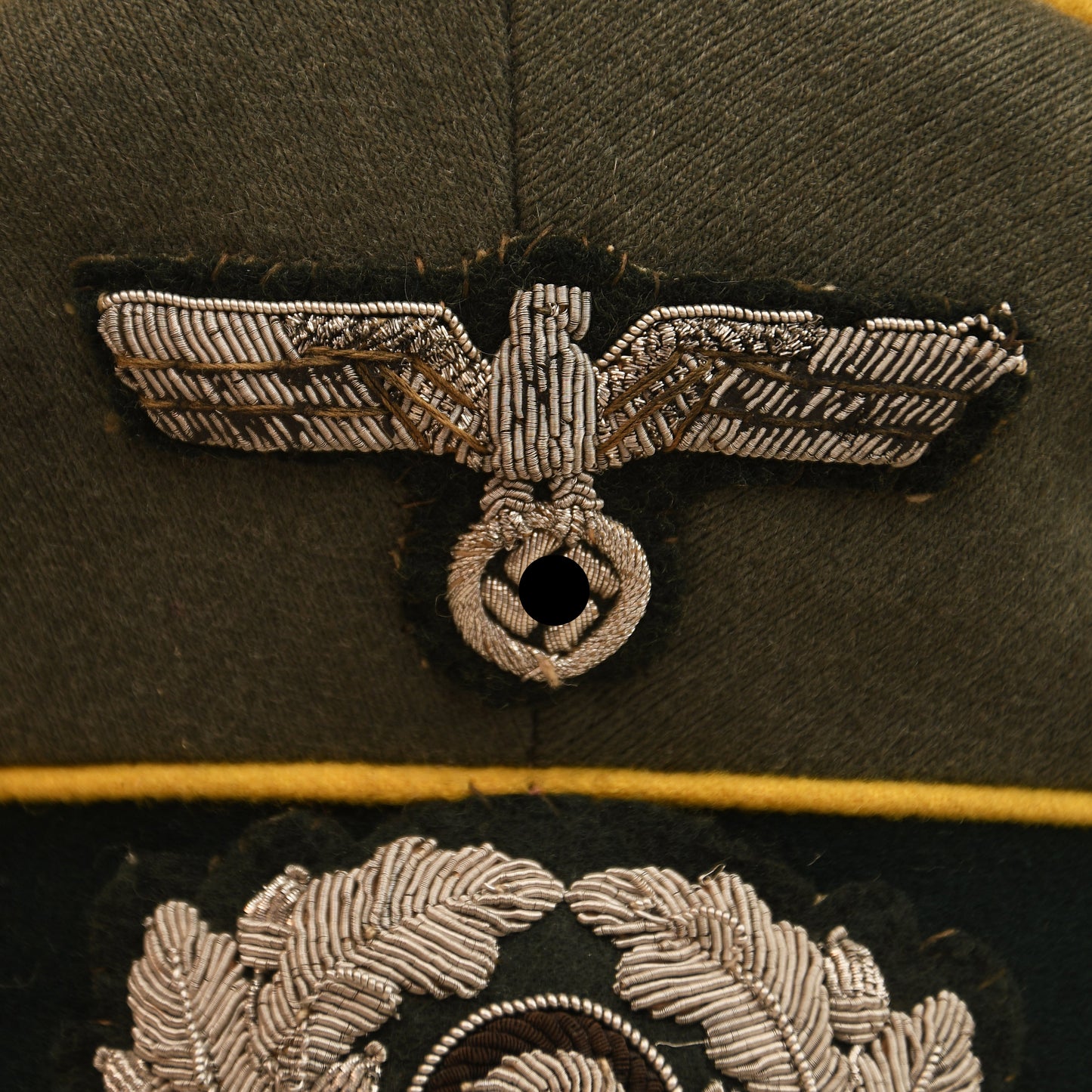German WWII Signals Officer’s Double Erel Marked Visor Cap