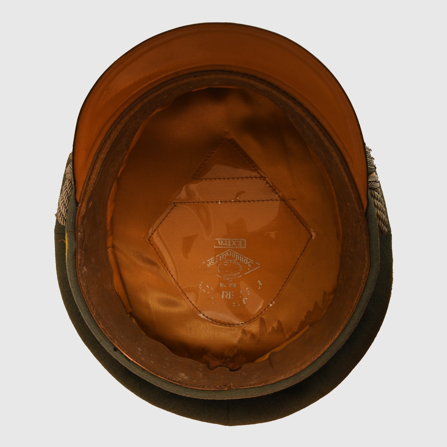 German WWII Signals Officer’s Double Erel Marked Visor Cap