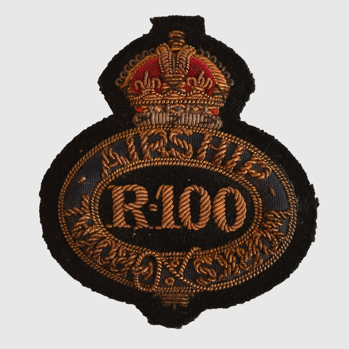 British WWI R100 Airship Cap Badge