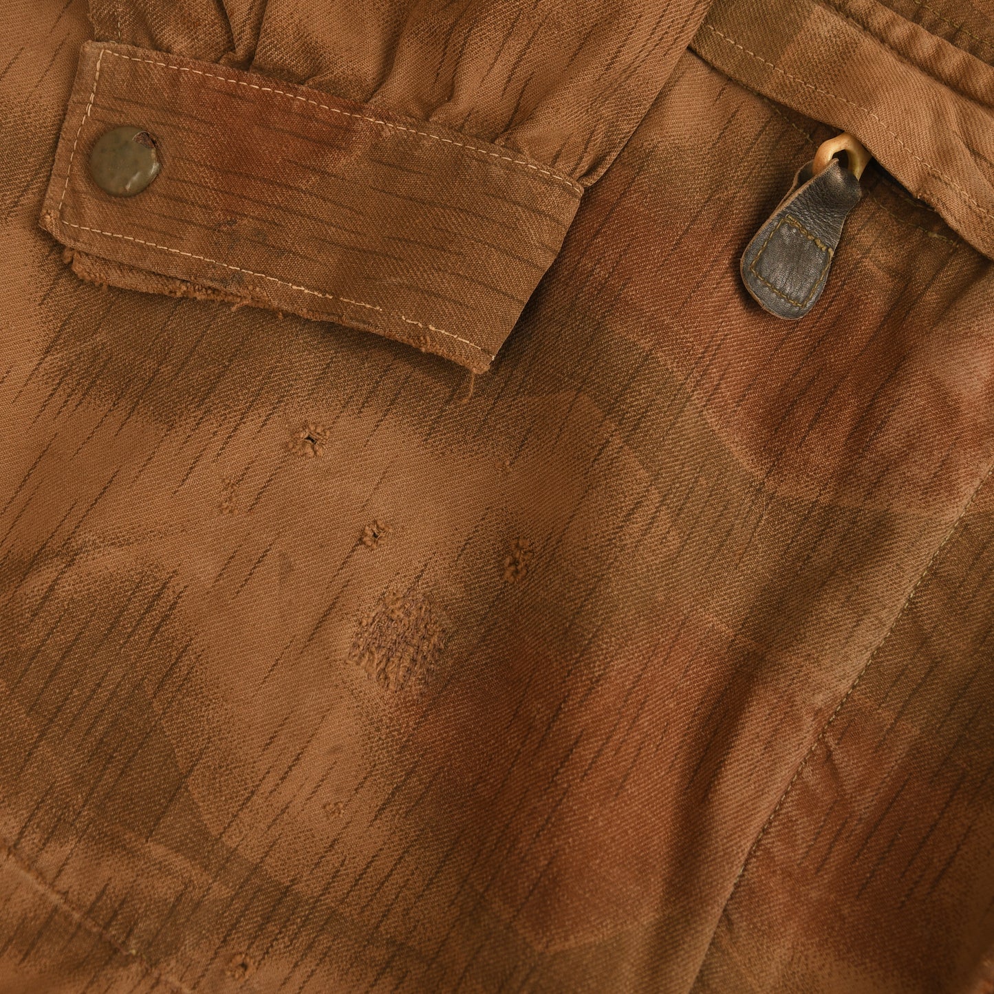 German WWII Luftwaffe Tan and Water Pattern Paratrooper Smock