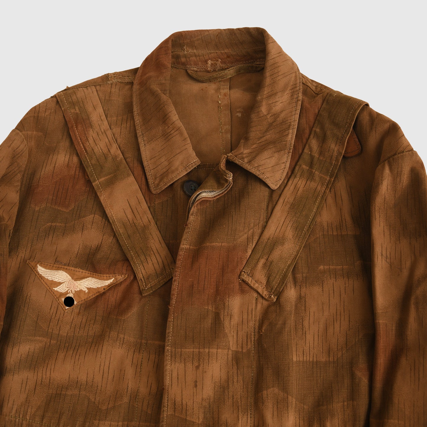 German WWII Luftwaffe Tan and Water Pattern Paratrooper Smock