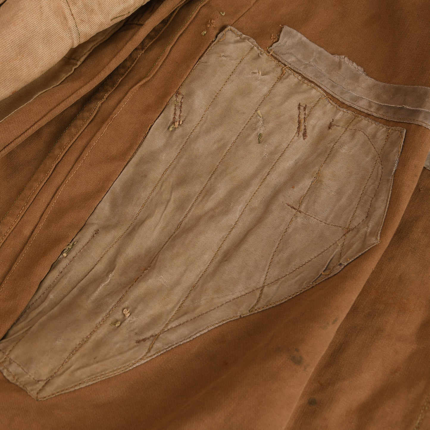 German WWII Luftwaffe Tan and Water Pattern Paratrooper Smock