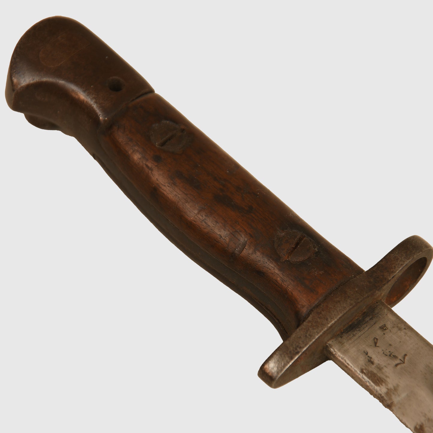 British WWI 1907 Sword Bayonet with 1914 Frog and Leather Helve Stick Holder