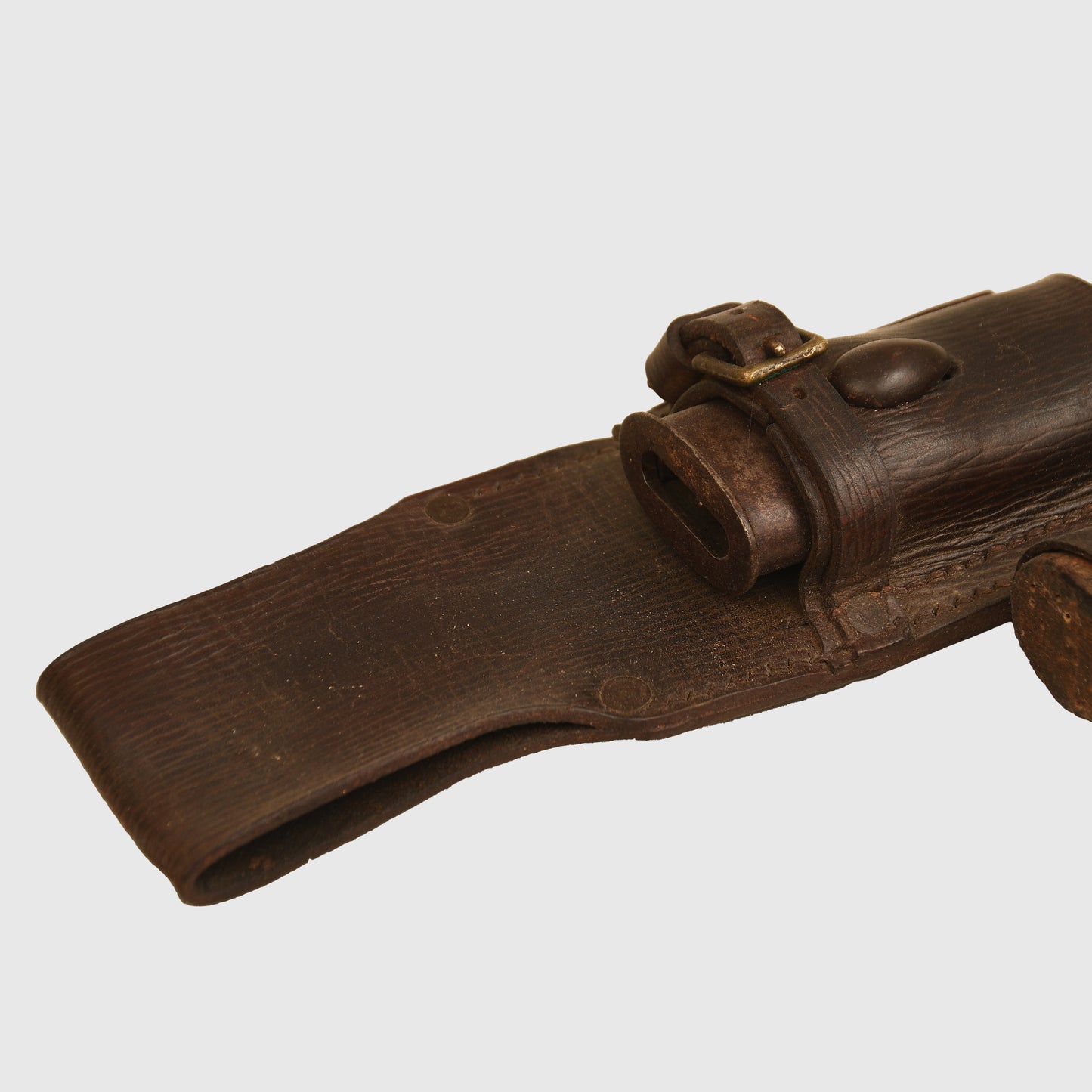 British WWI 1907 Sword Bayonet with 1914 Frog and Leather Helve Stick Holder