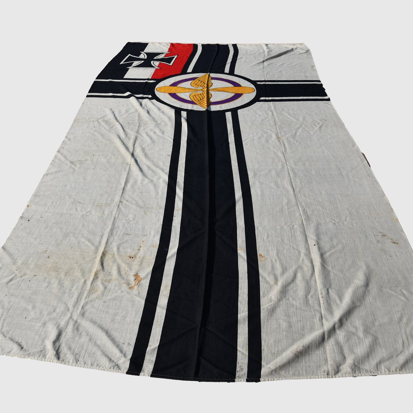 German WWI Very Rare Aviation Veterans Flag of the Post-WWI Period