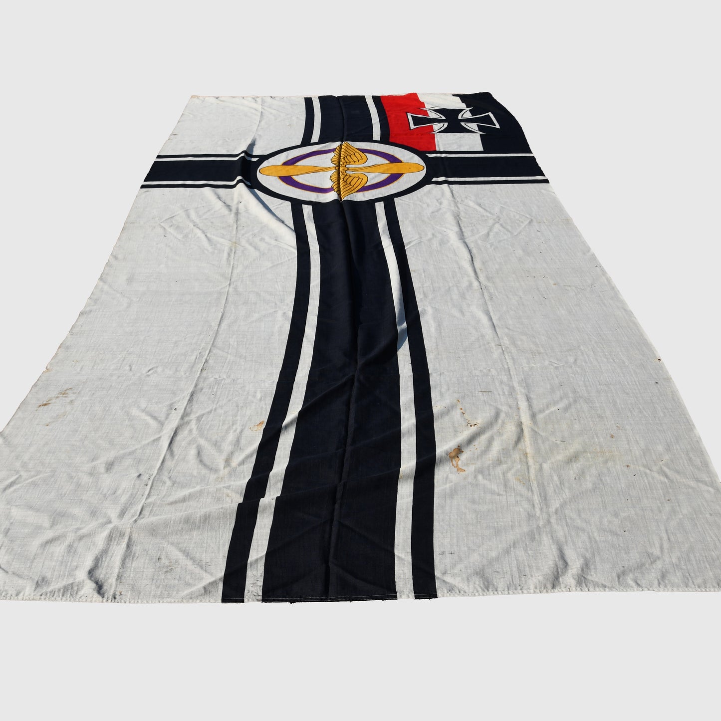 German WWI Very Rare Aviation Veterans Flag of the Post-WWI Period