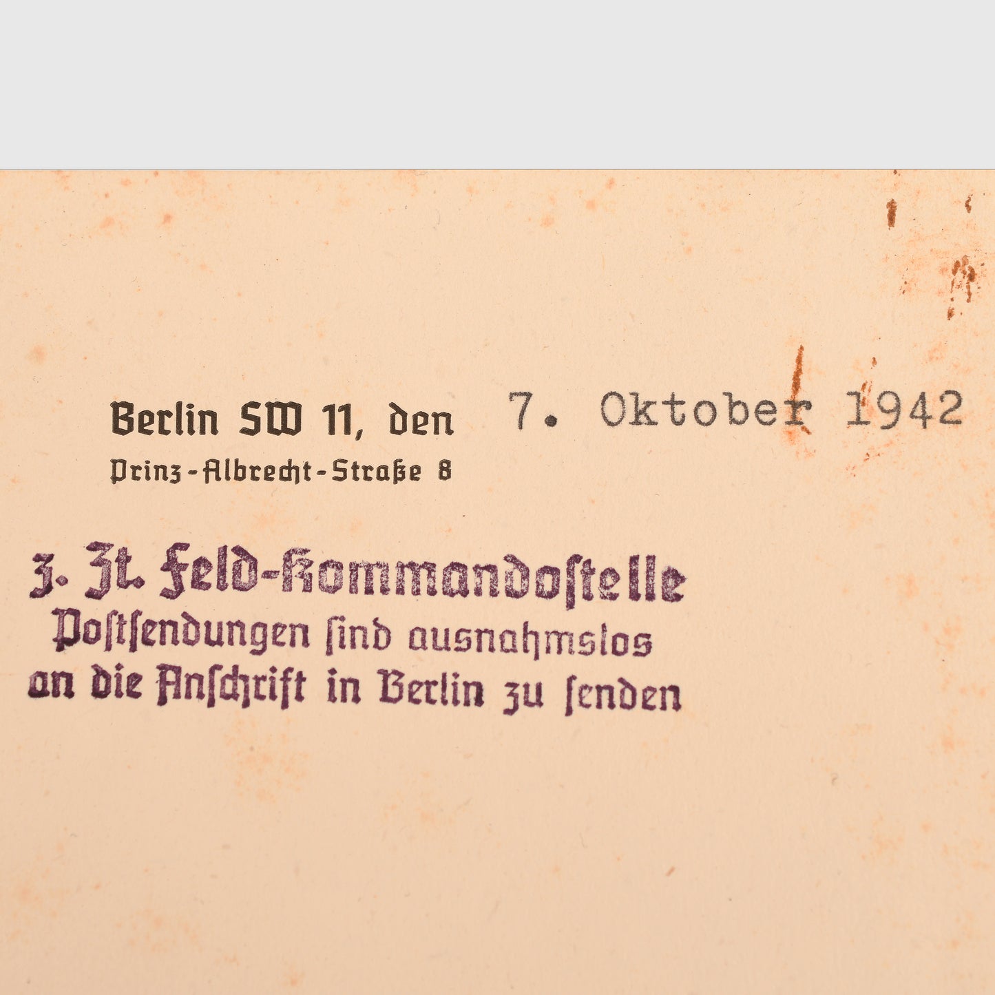 German WWII Heinrich Himmler Signature