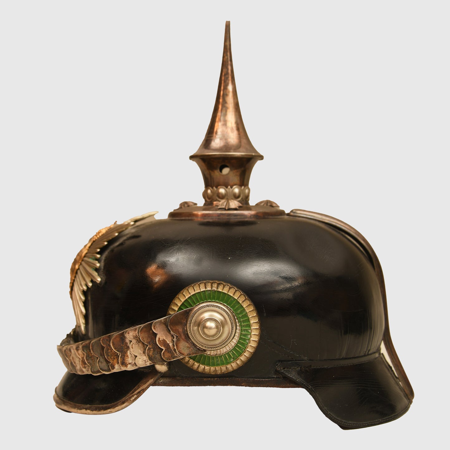 German WWI Saxon Infantry Regiment 100 Officer’s Pickelhaube
