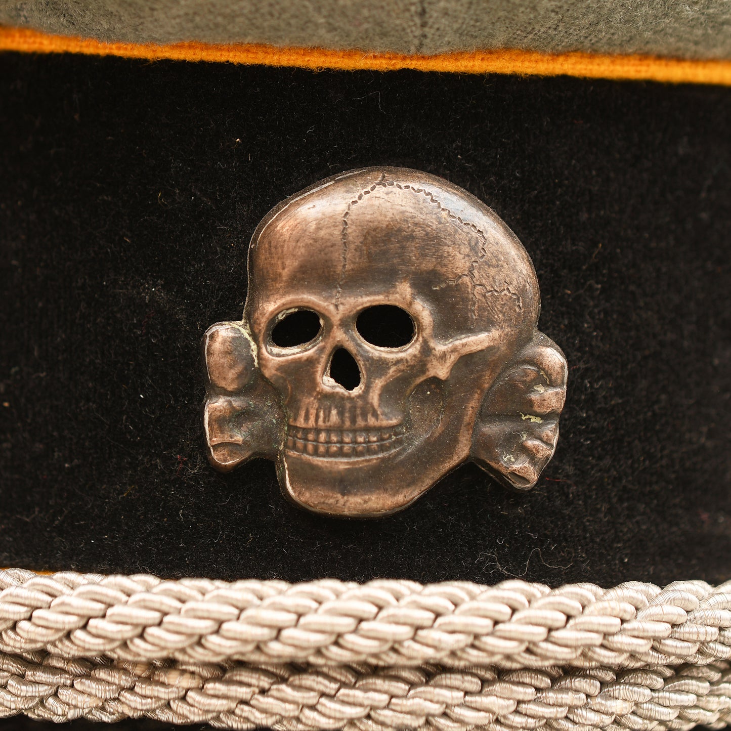 German WWII Waffen-SS Cavalry Officer’s Visor Cap
