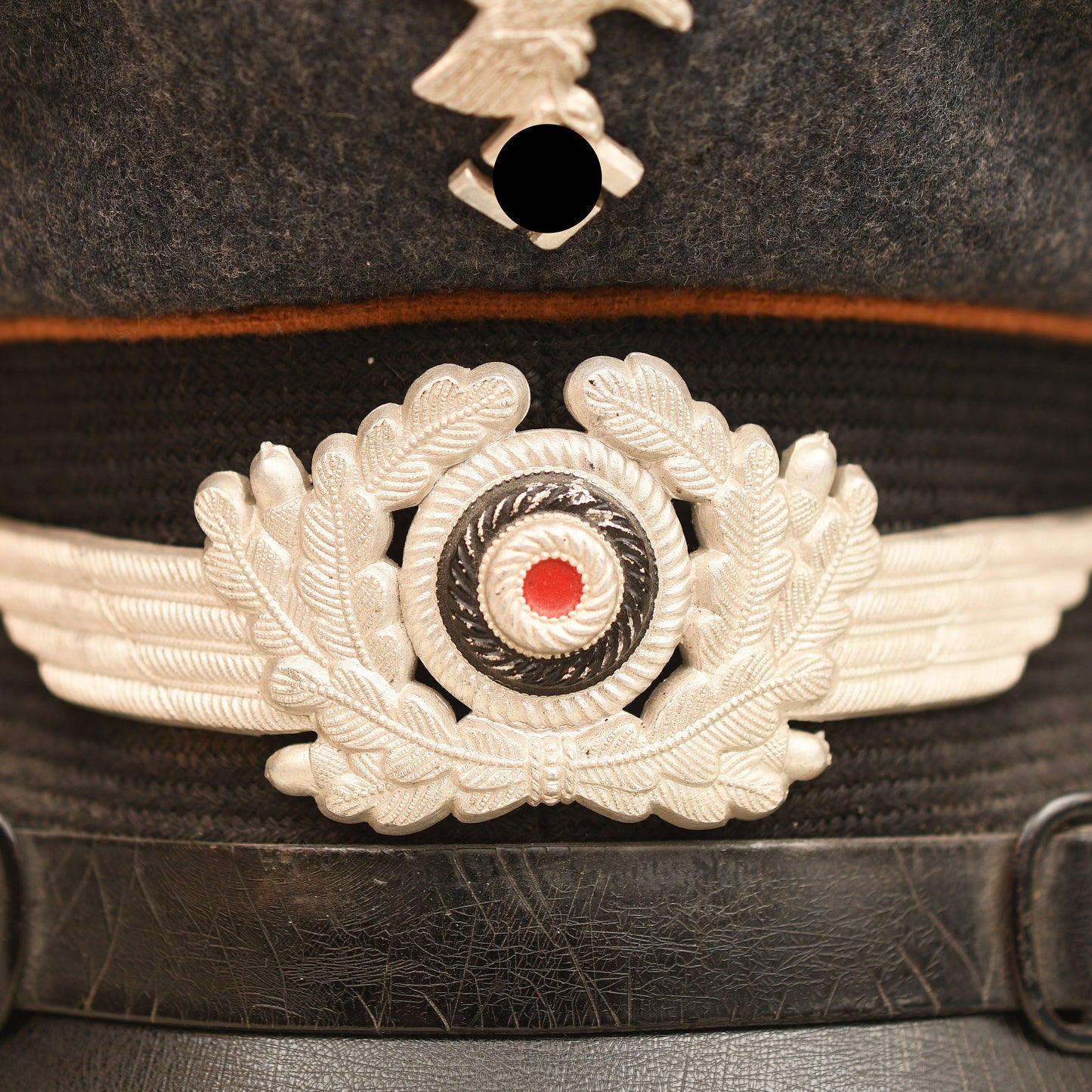 German WWII Luftwaffe Signals Visor Cap