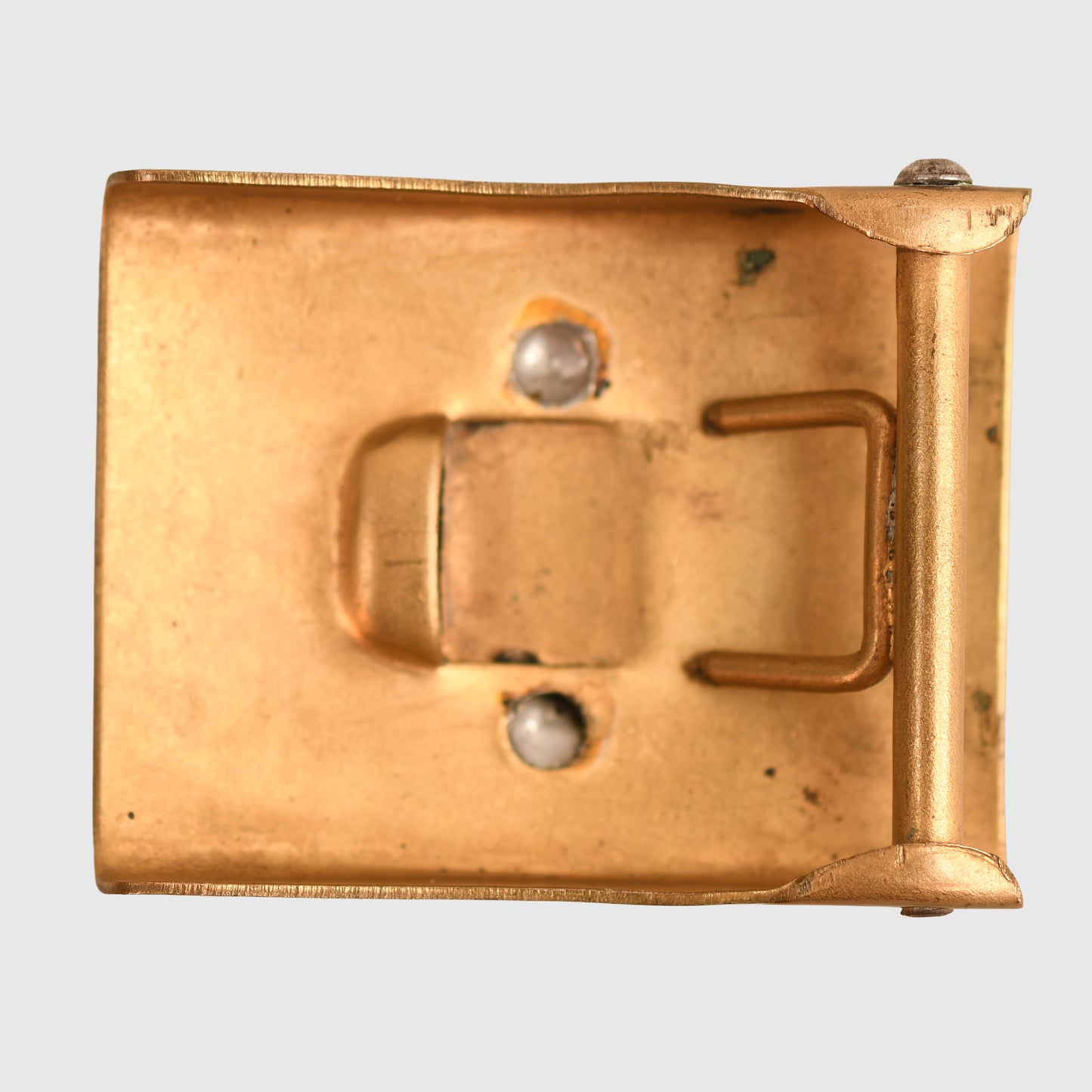 German WWI Prussian Enlisted Man’s Two-Piece Brass Belt Buckle