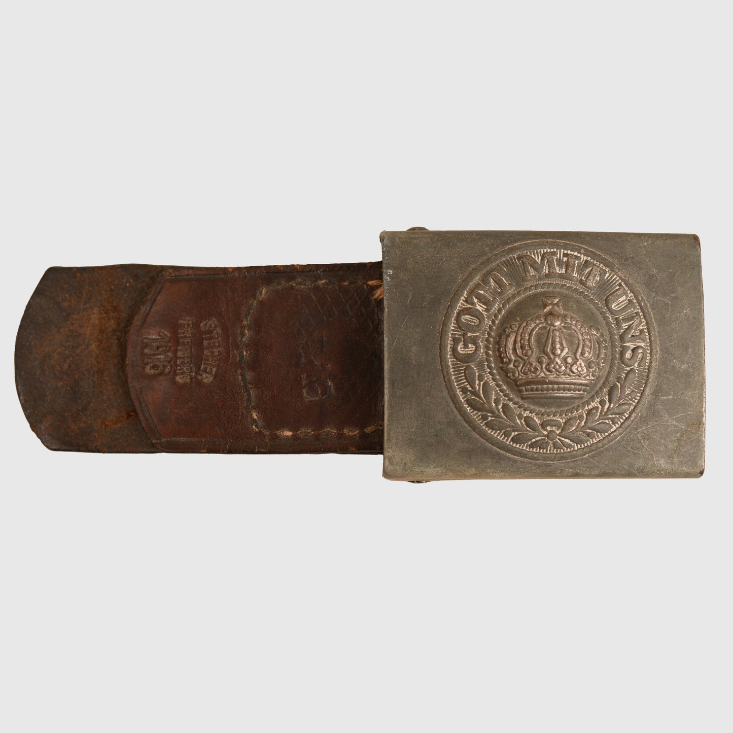 German WWI Prussian Guard Regiment Grey Finished Belt Buckle