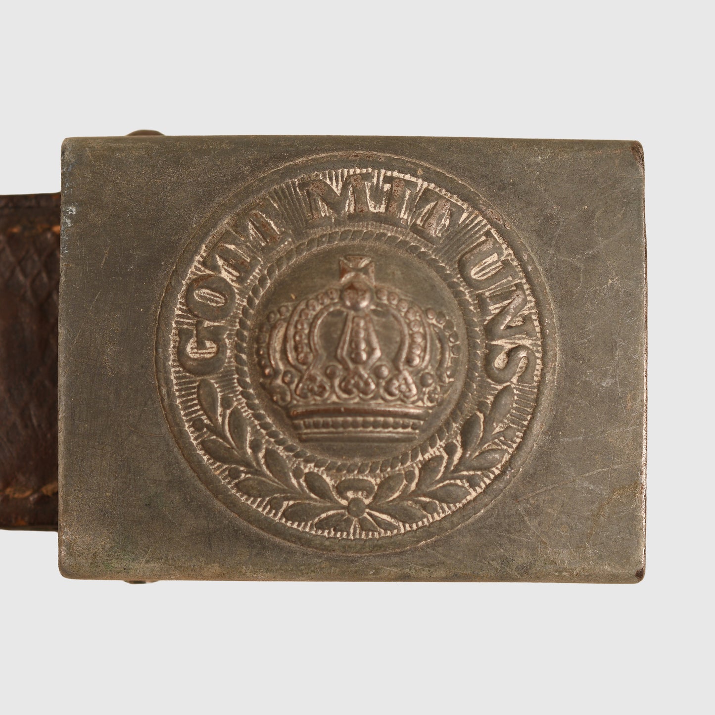 German WWI Prussian Guard Regiment Grey Finished Belt Buckle