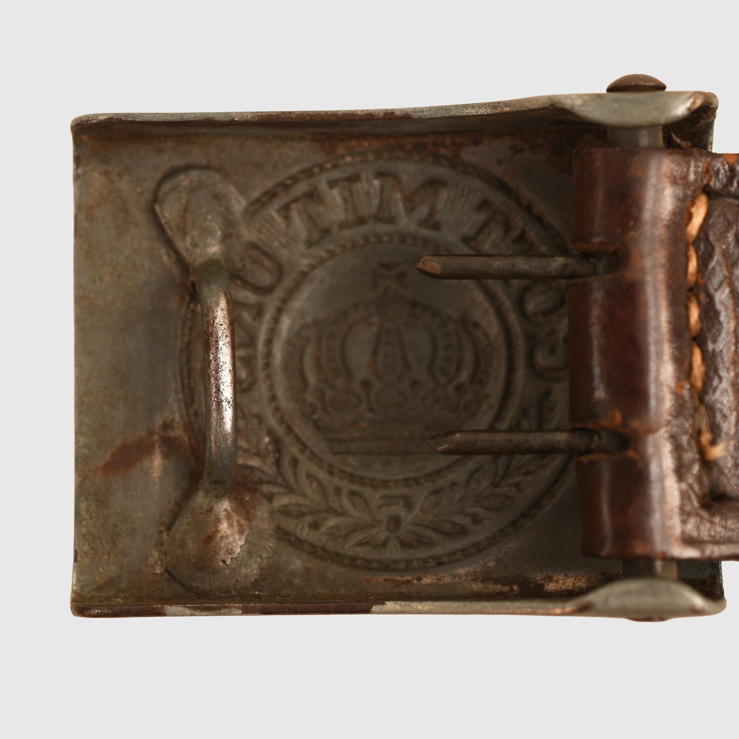 German WWI Prussian Guard Regiment Grey Finished Belt Buckle