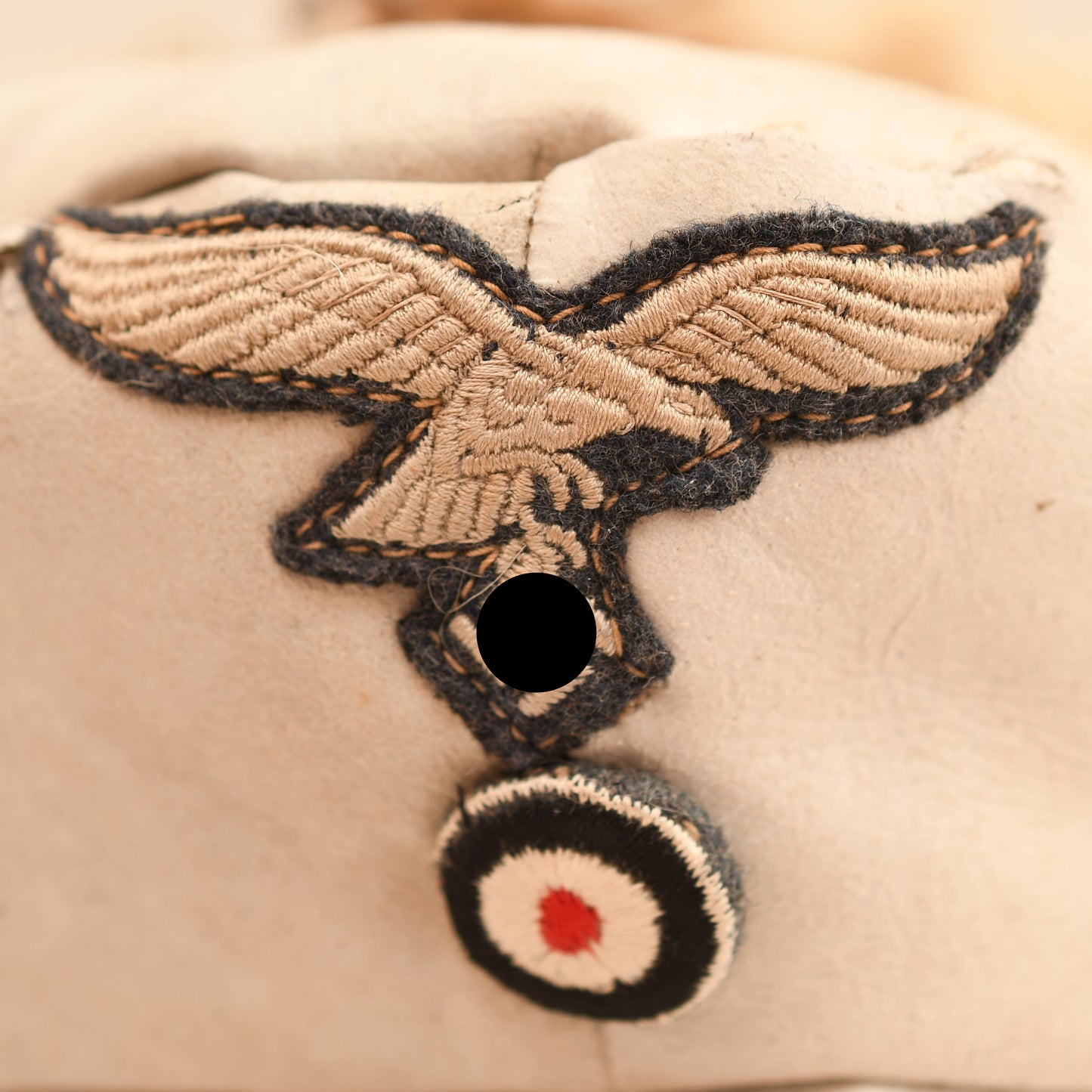 German WWII Luftwaffe White Winter Fur Hat