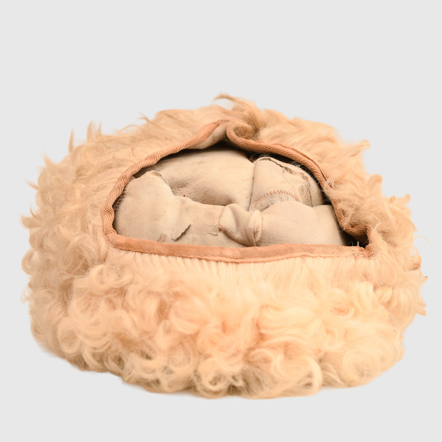 German WWII Luftwaffe White Winter Fur Hat