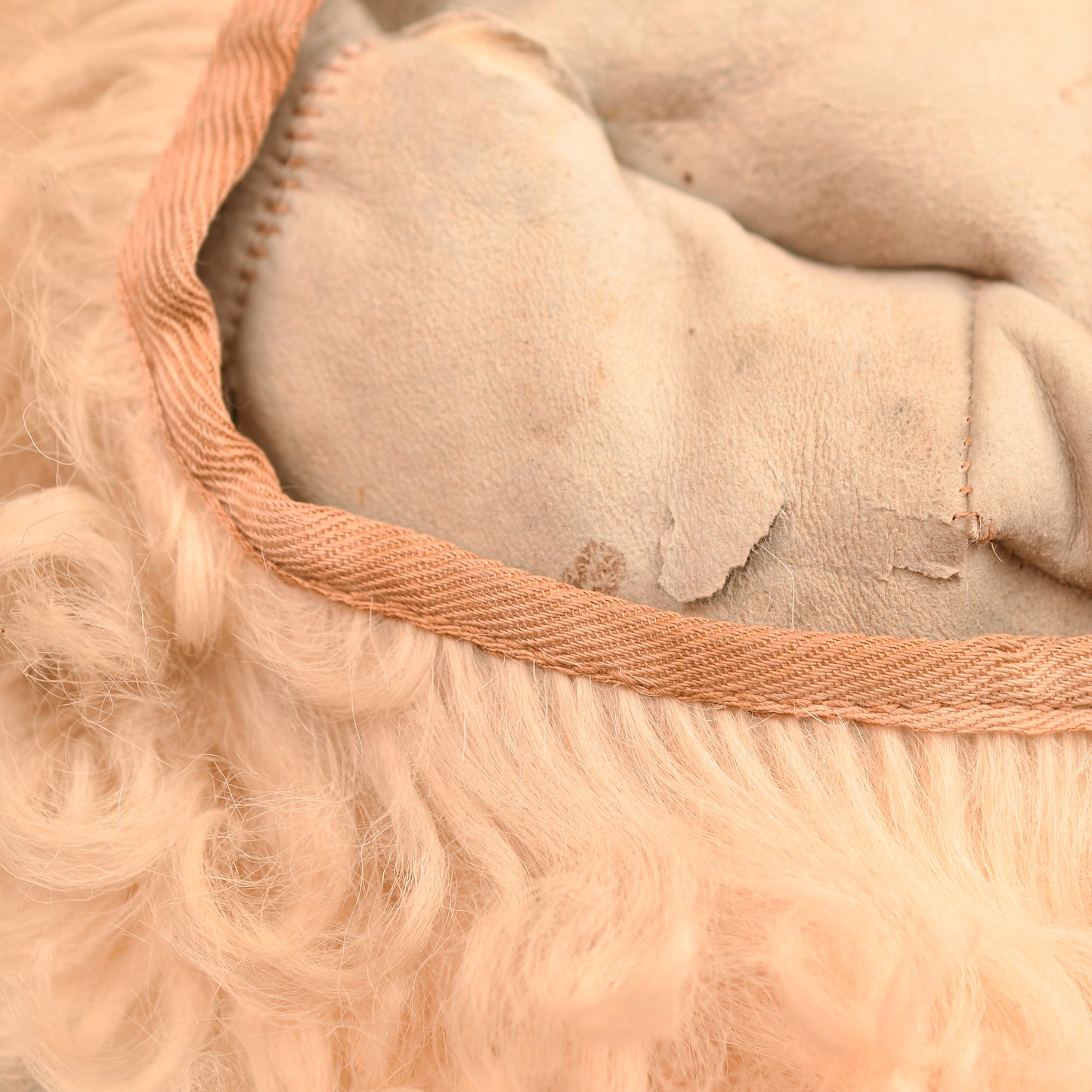 German WWII Luftwaffe White Winter Fur Hat