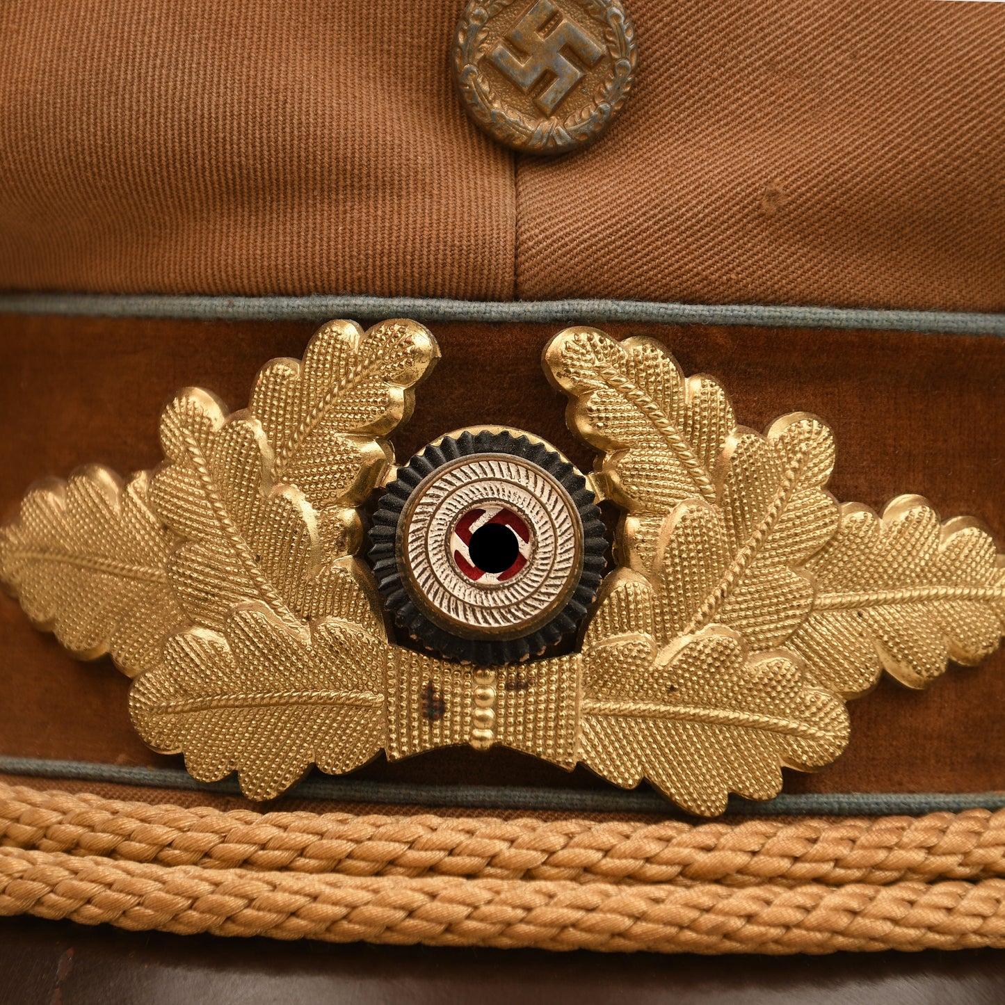 German WWII Ortsgruppe Political Leaders Visor Cap