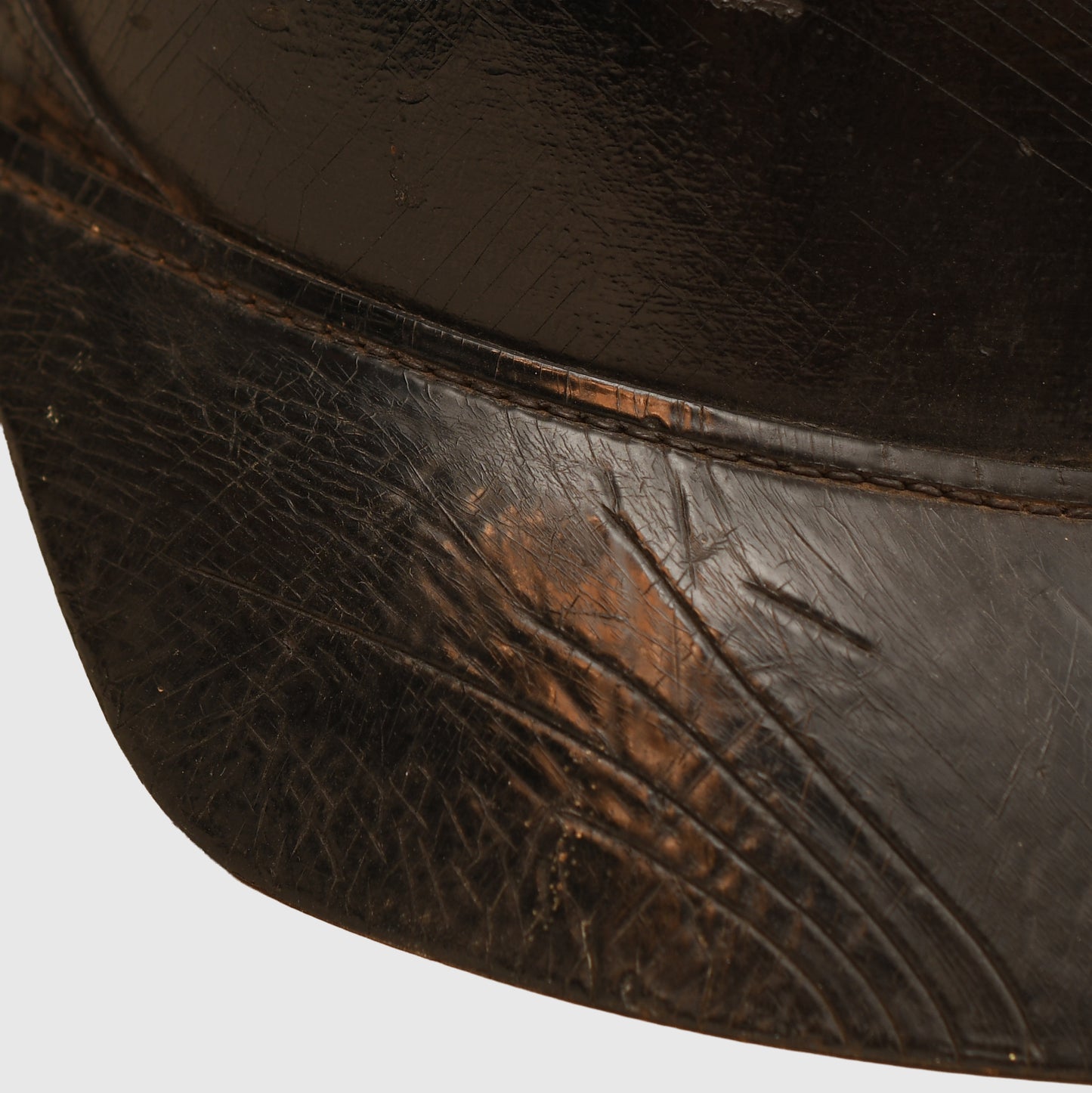 German WWI Baden Enlisted Ranks All-Leather Pickelhaube
