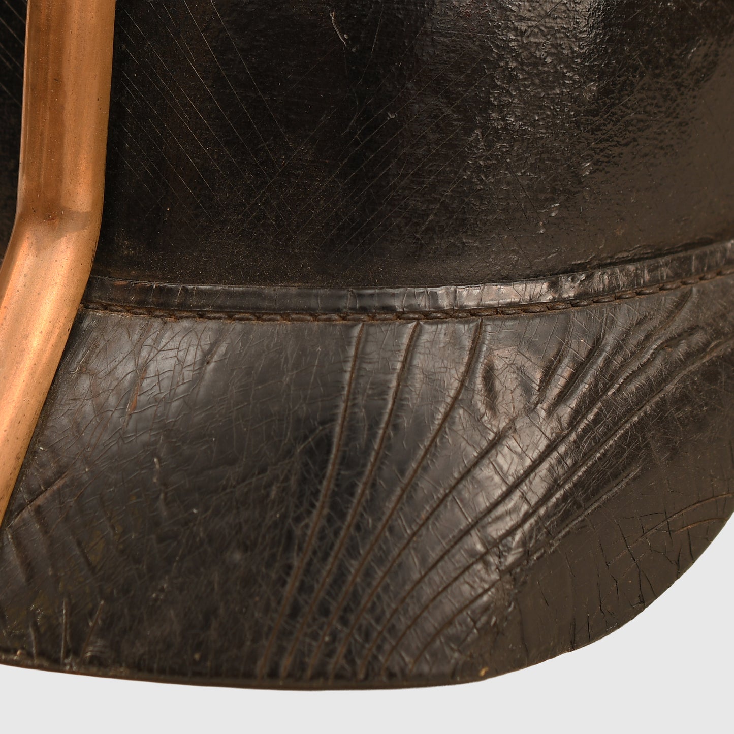 German WWI Baden Enlisted Ranks All-Leather Pickelhaube