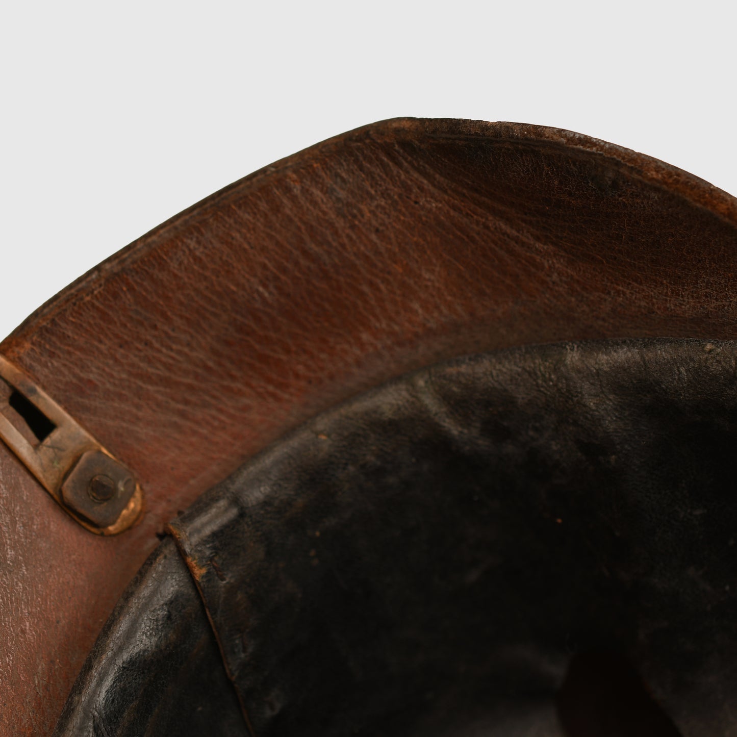 German WWI Baden Enlisted Ranks All-Leather Pickelhaube