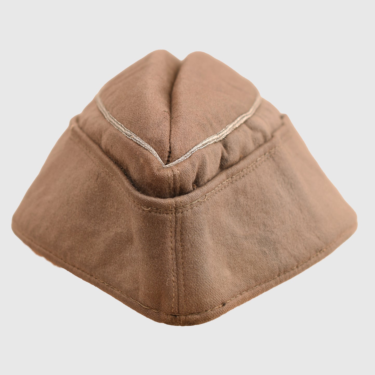 German WWII Artillery Officers Overseas Cap in Canvas