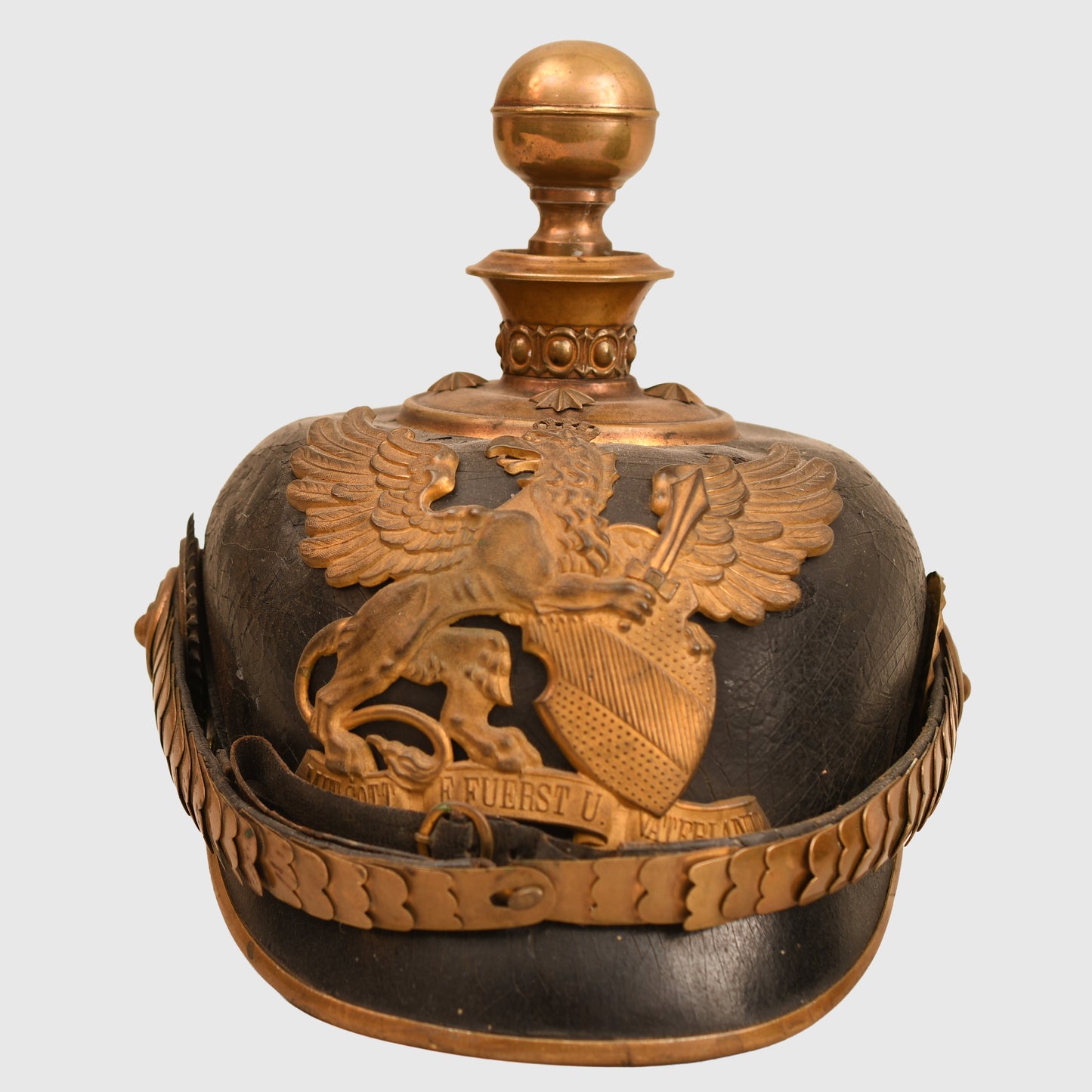 German WWI Baden Field Artillery Officers Pickelhaube
