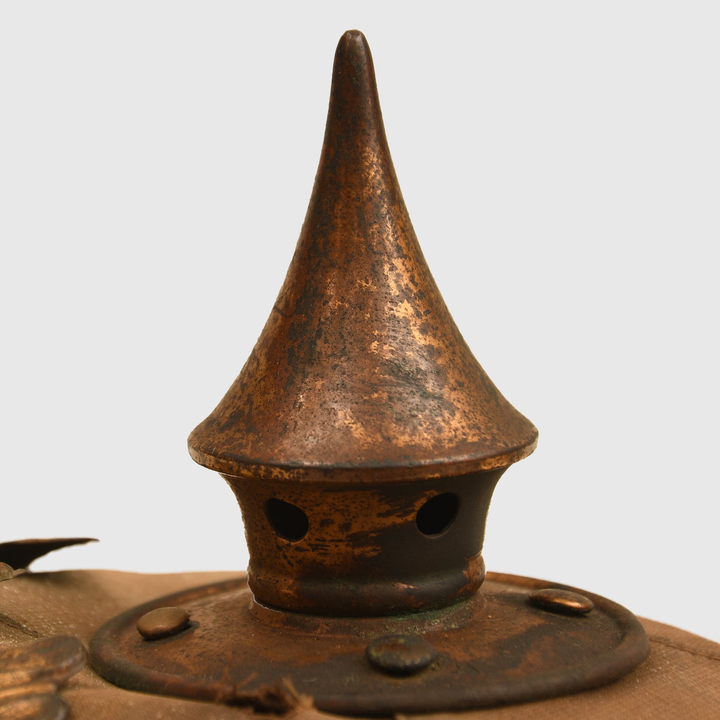 German WWI Prussian Canvas-Over-Cork Pickelhaube