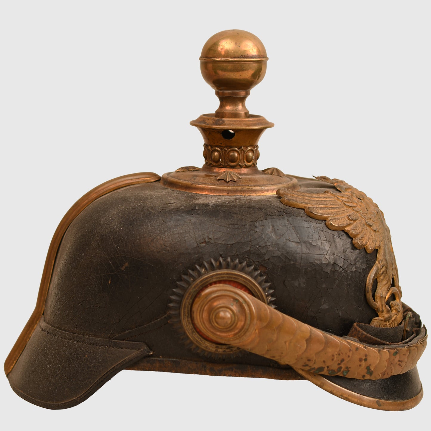 German WWI Baden Field Artillery Officers Pickelhaube
