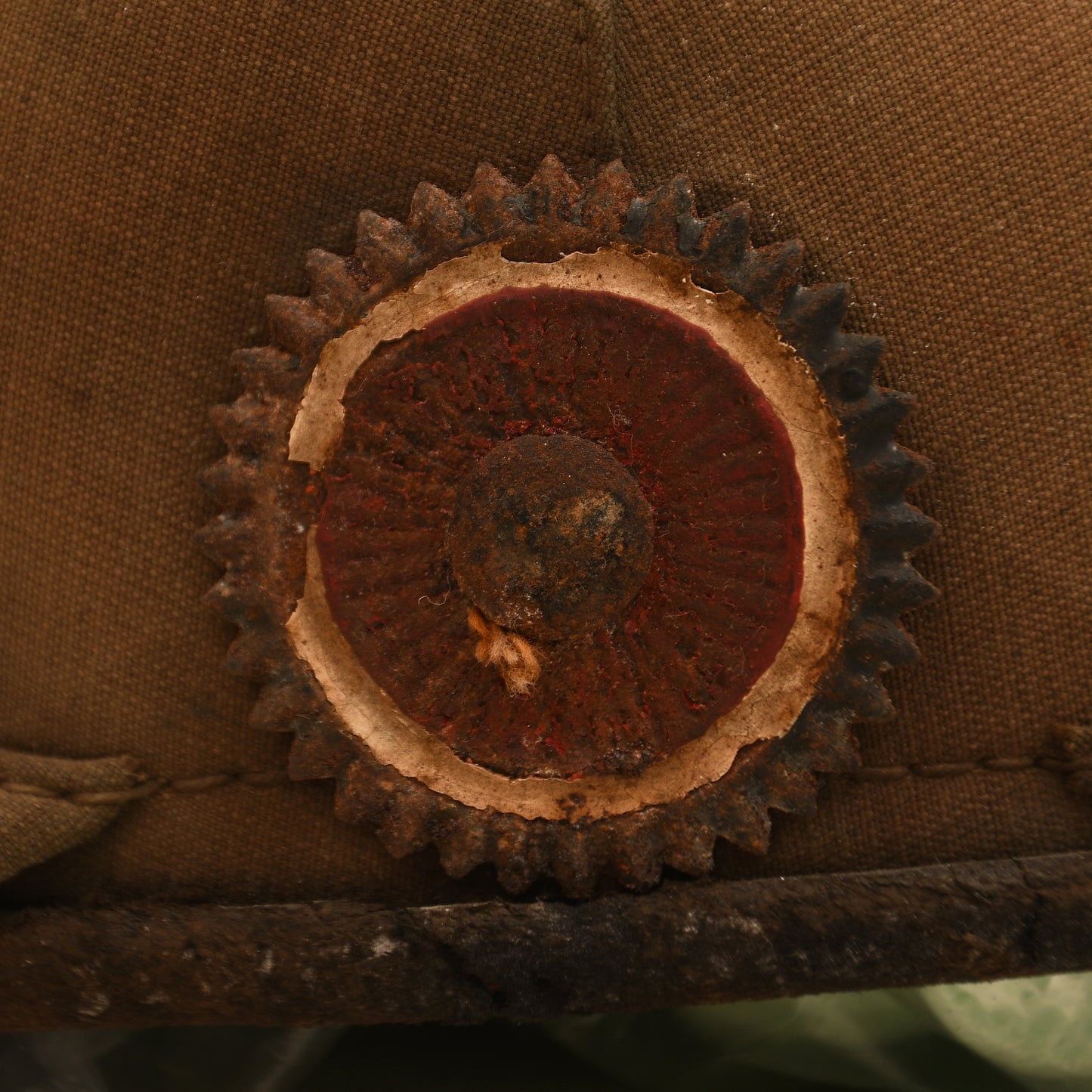 German WWI Prussian Canvas-Over-Cork Pickelhaube