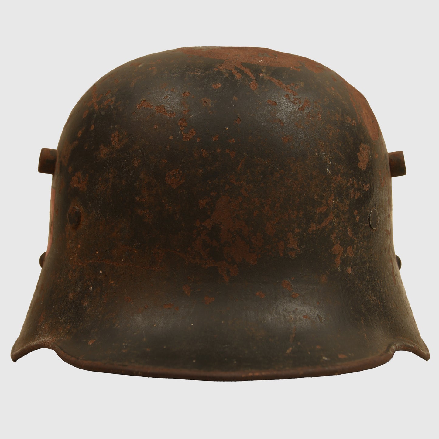 German WWII M16 Double Decal Police Helmet