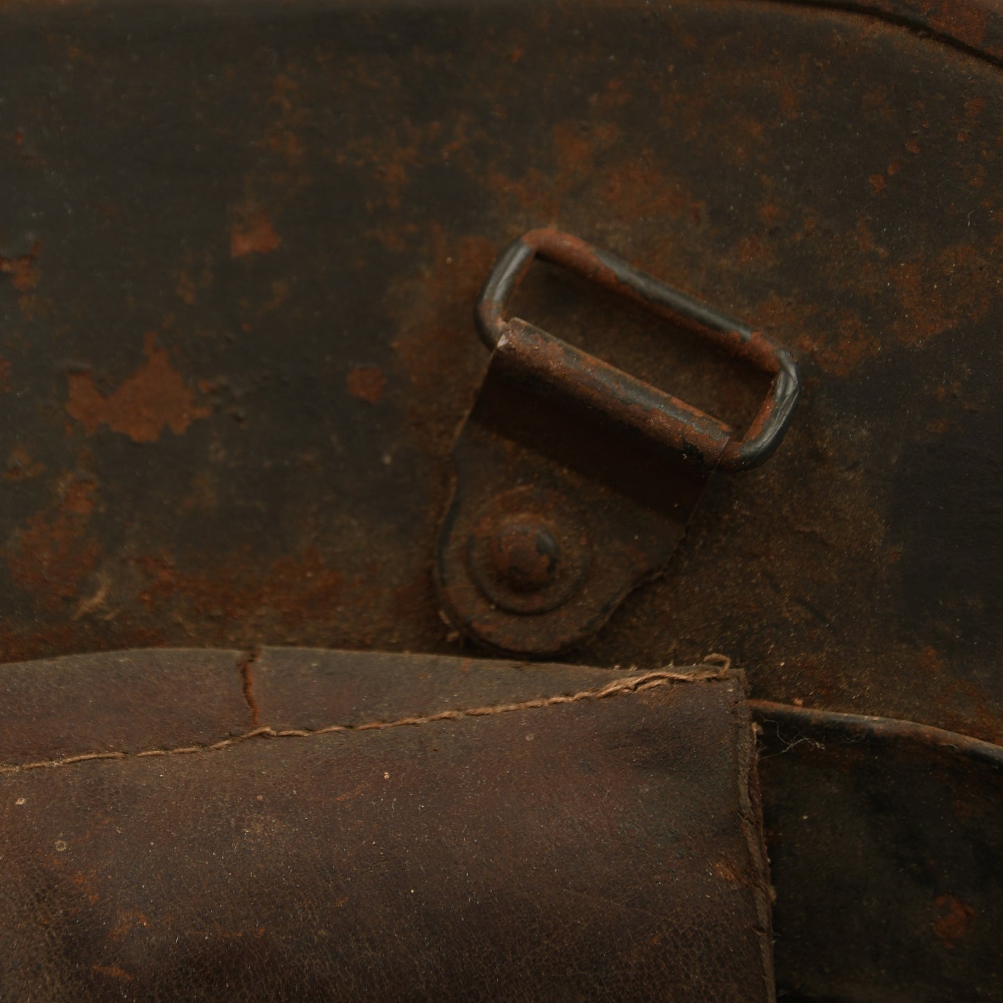German WWII M16 Double Decal Police Helmet