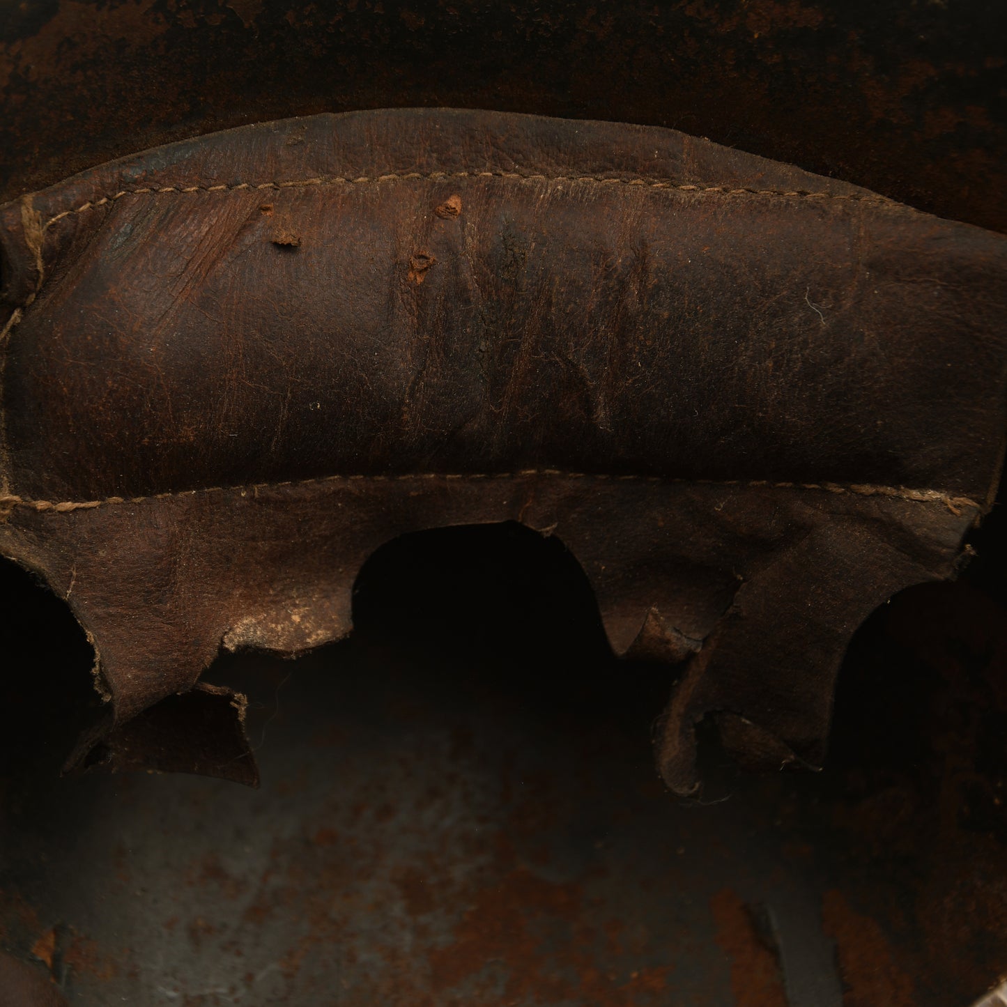 German WWII M16 Double Decal Police Helmet