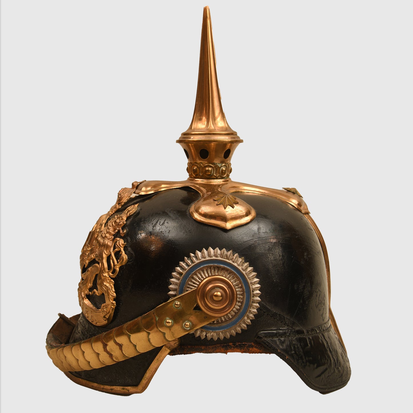 German WWI Bavarian Cavalry Officer’s Pickelhaube