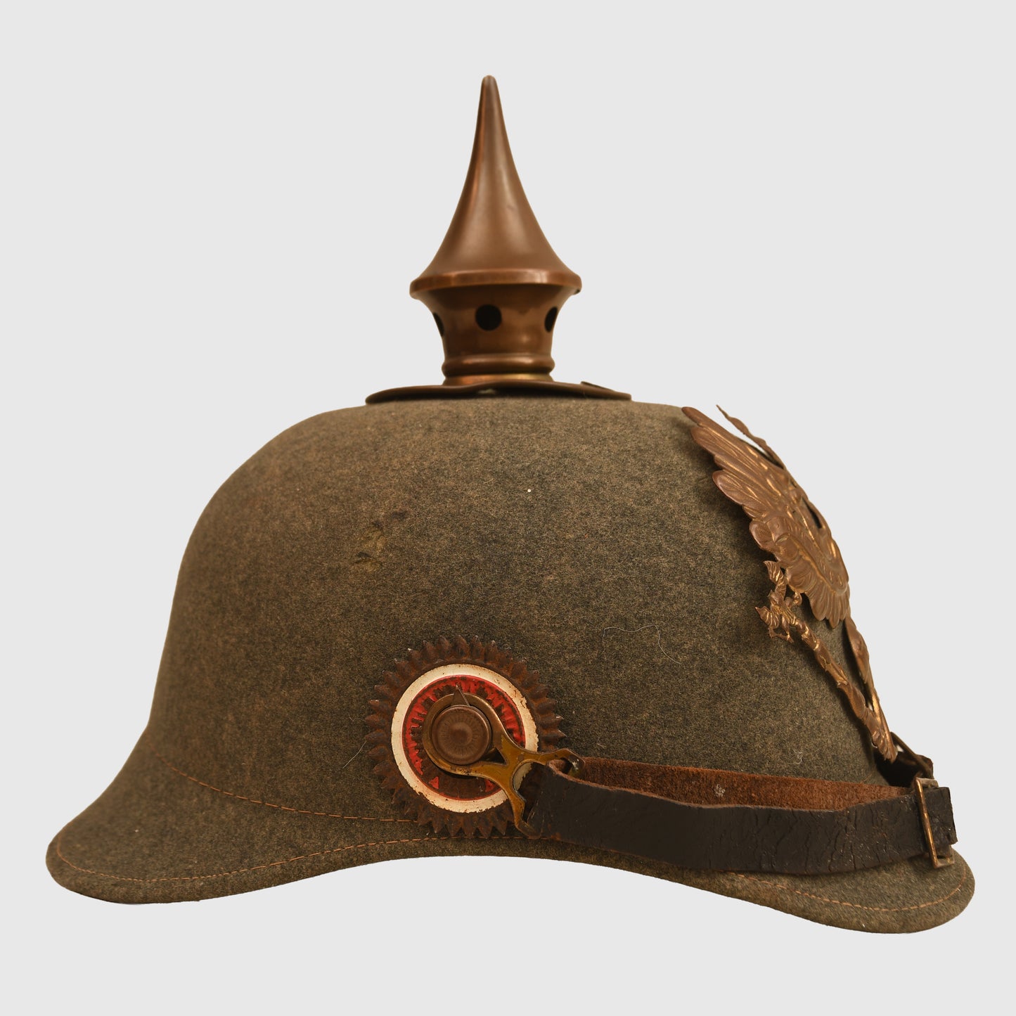 German WWI Prussian Ersatz Felt Pickelhaube
