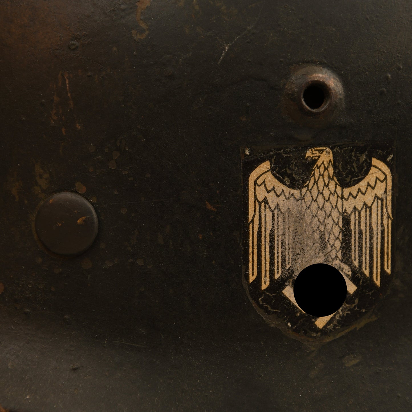 German WWII M35 Army Single Decal Combat Helmet
