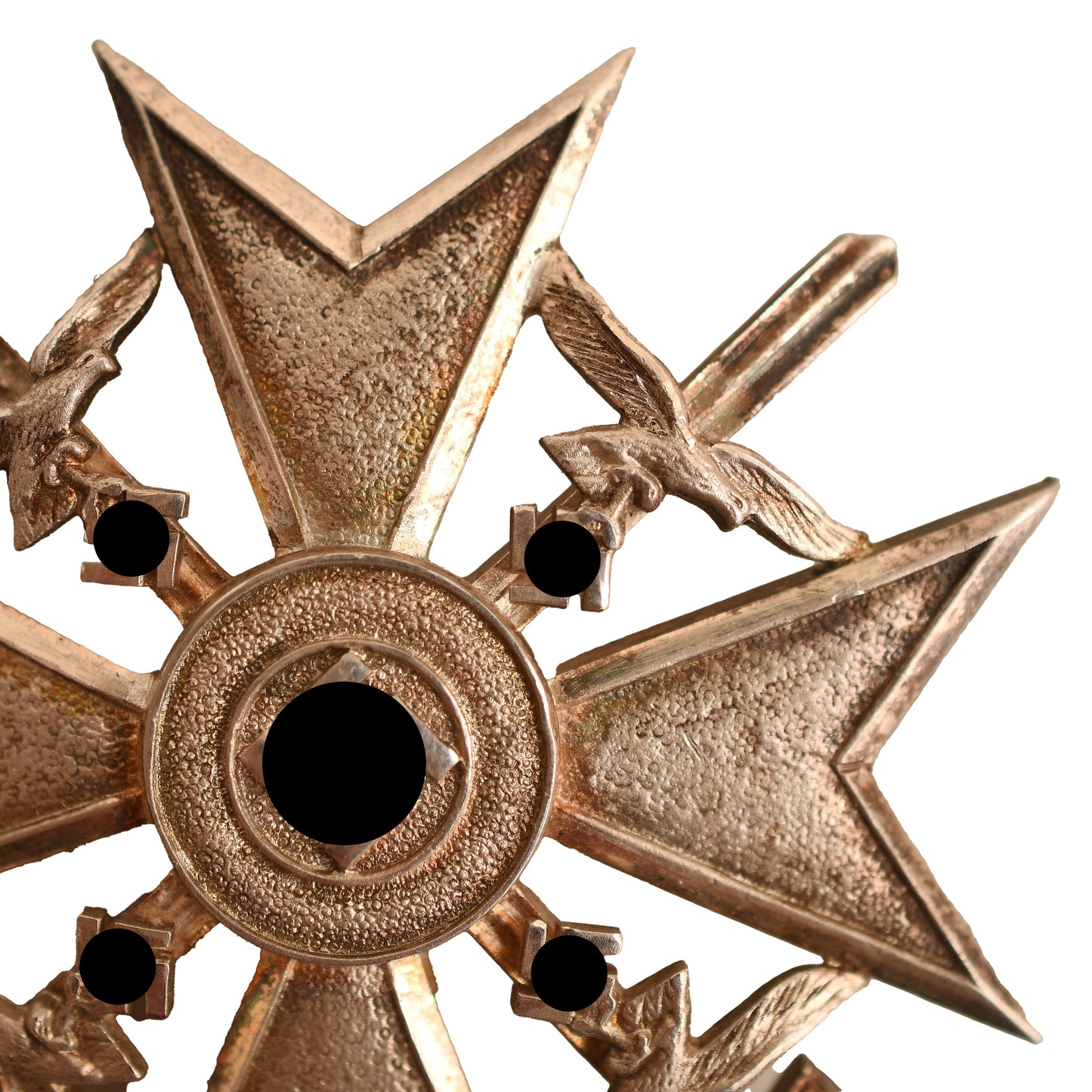 German WWII Spanish Cross in Silver with Swords