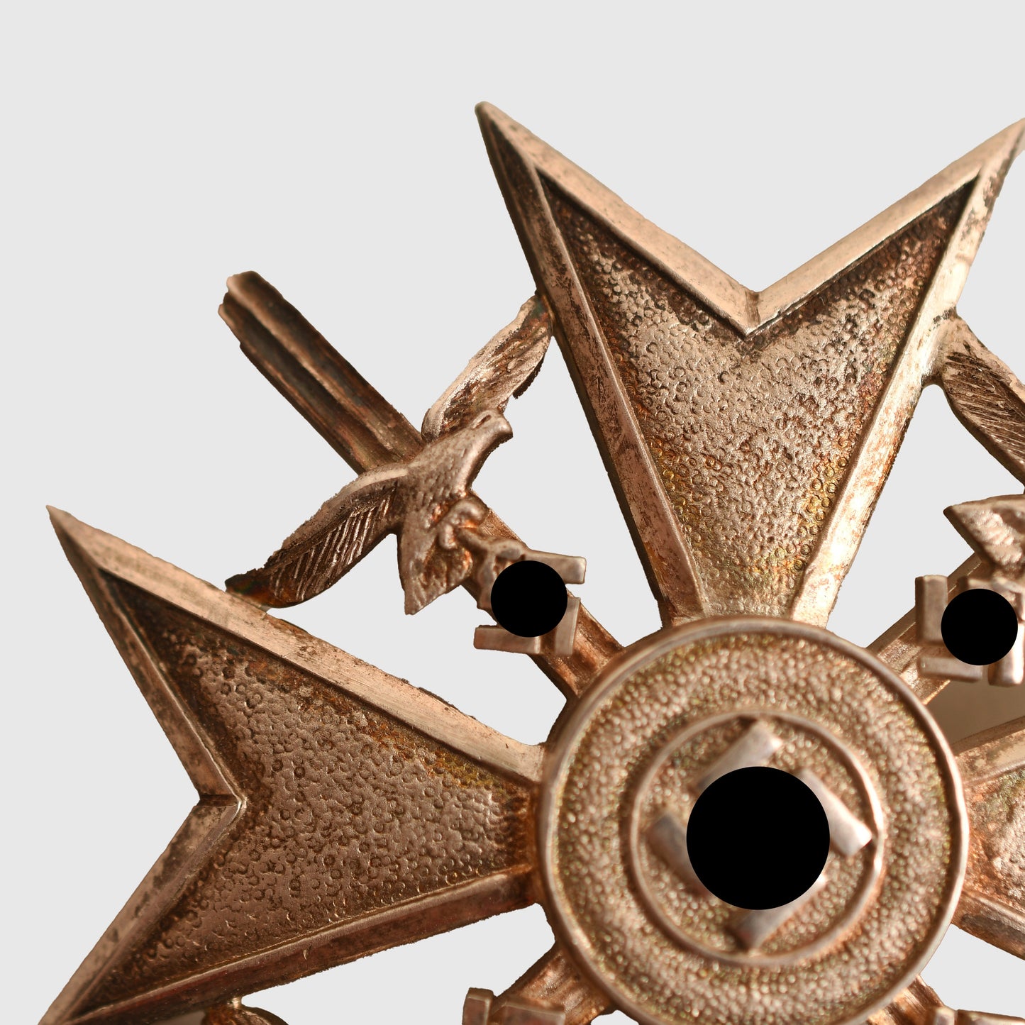 German WWII Spanish Cross in Silver with Swords