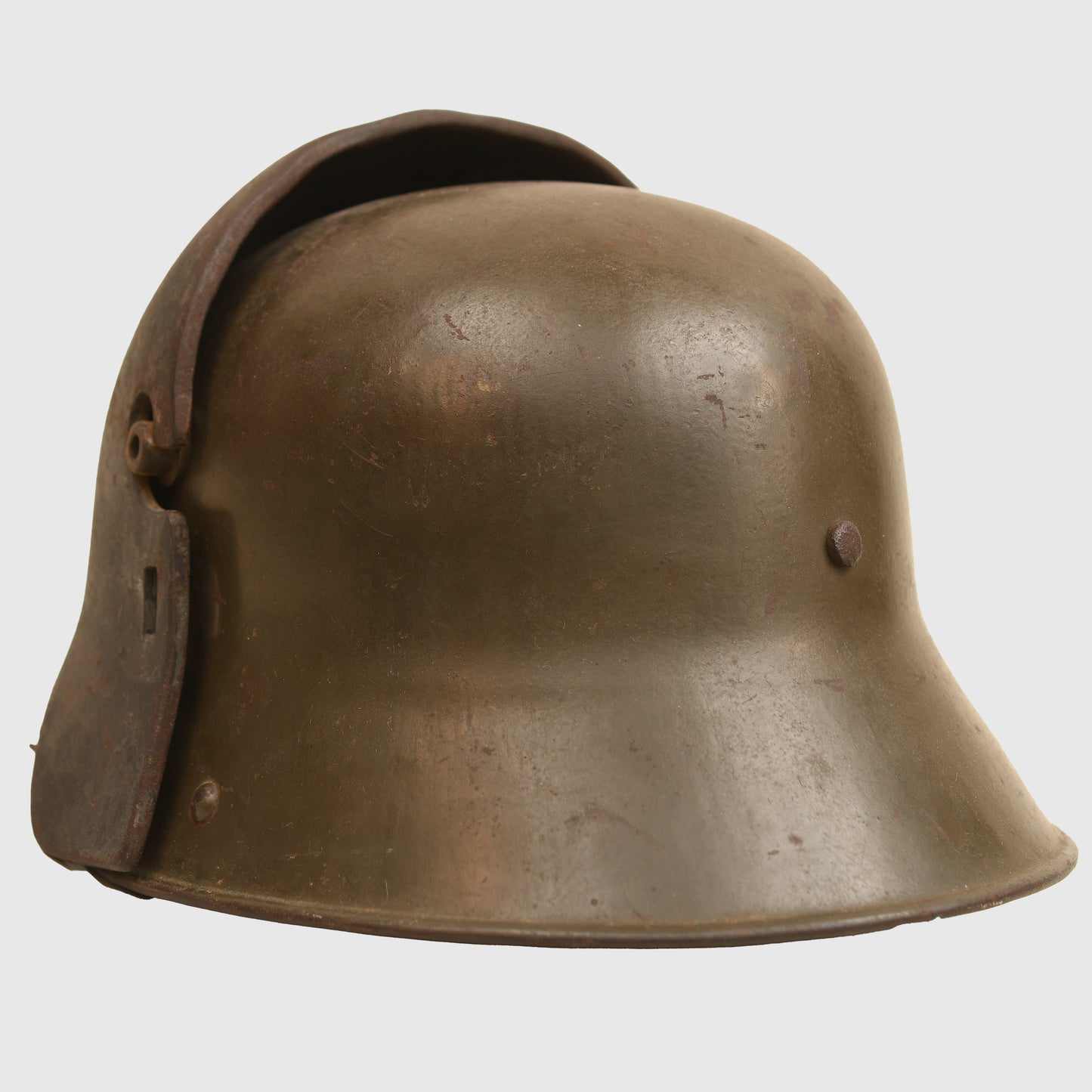 German WWI M.16 Trench Helmet with Armoured Front Plate