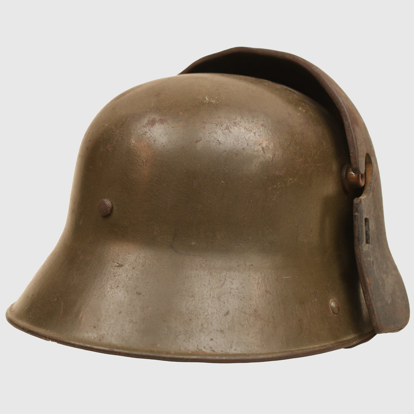 German WWI M.16 Trench Helmet with Armoured Front Plate