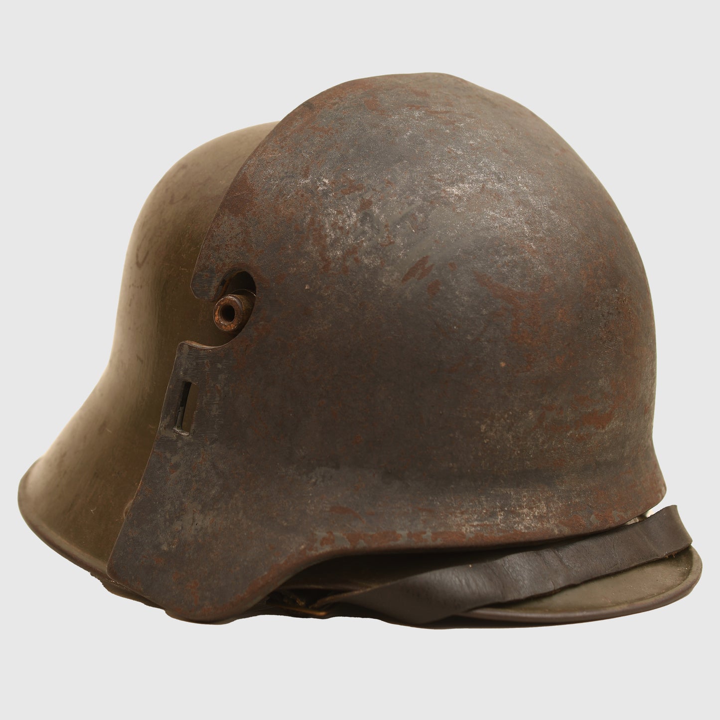 German WWI M.16 Trench Helmet with Armoured Front Plate