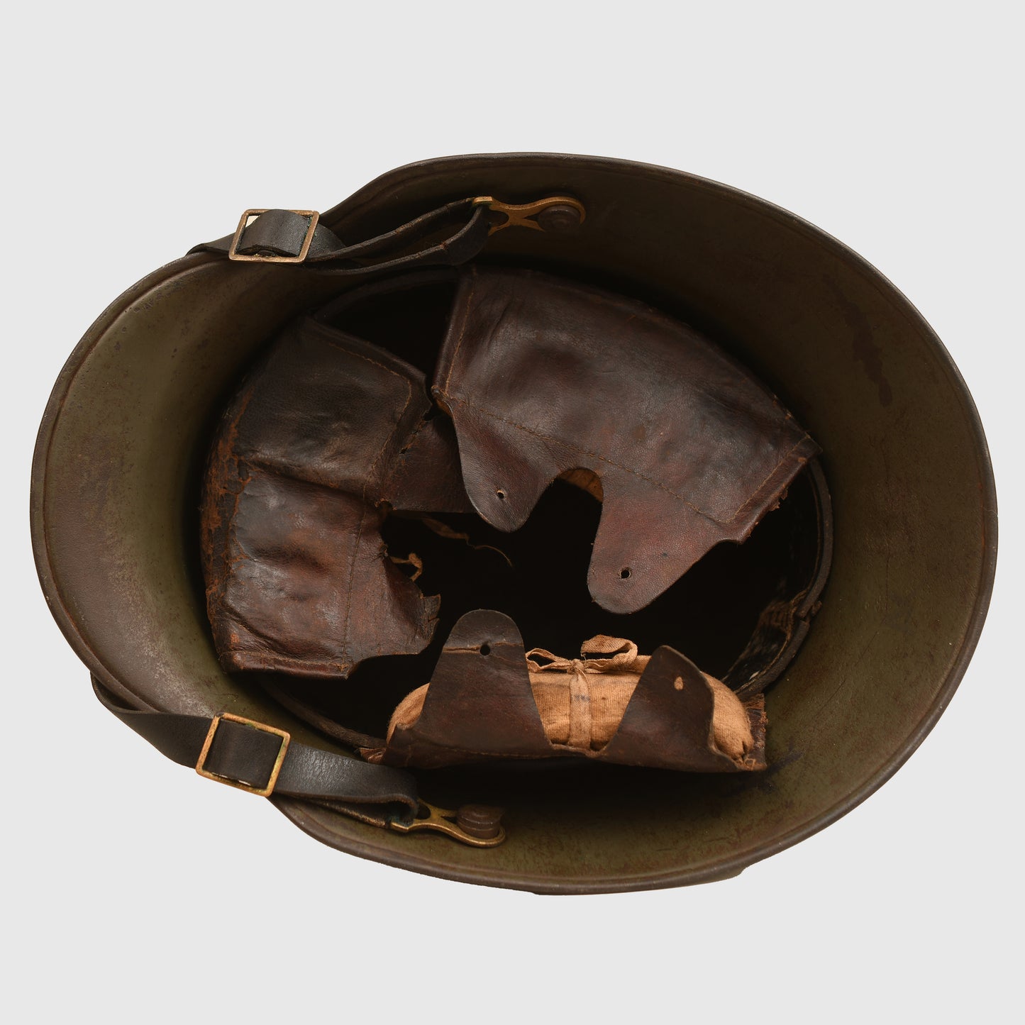 German WWI M.16 Trench Helmet with Armoured Front Plate