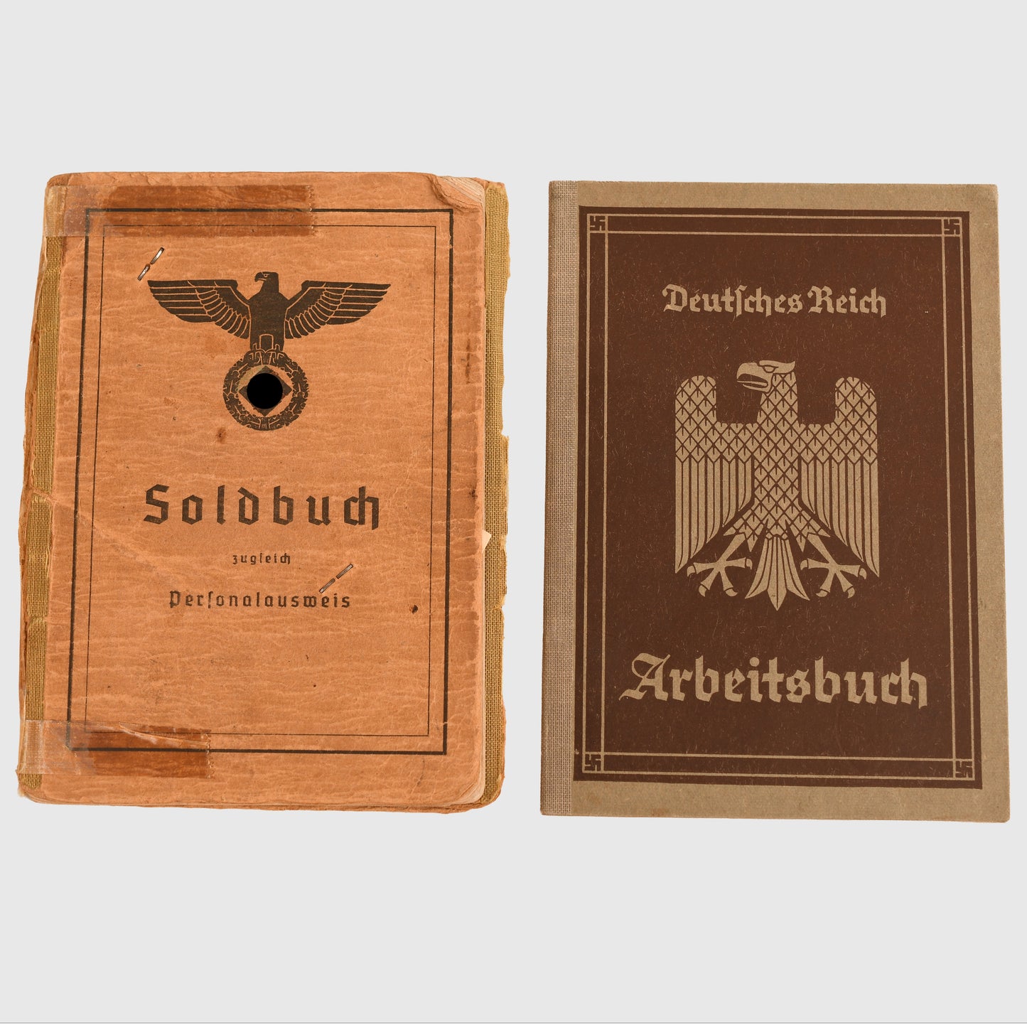 German WWII Afrikakorps Paperwork Grouping