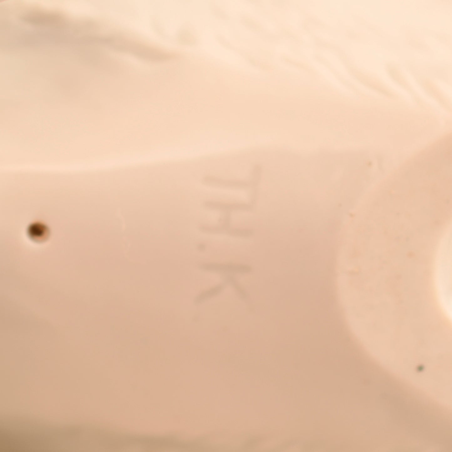 German WWII White Porcelain Allach Lying Down Fox Terrier