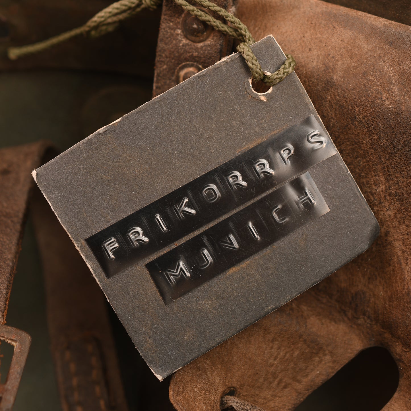 GERMAN WWII FREIKORPS MUNICH M.18 HELMET