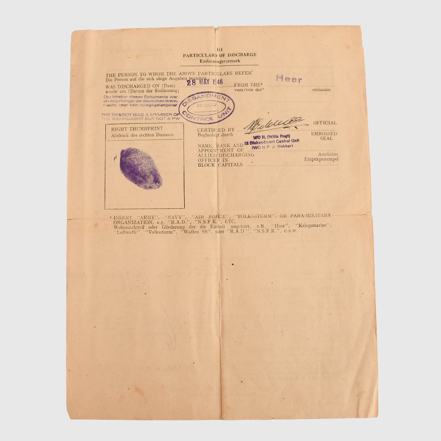 German WWII Grossdeutschland Paper Grouping